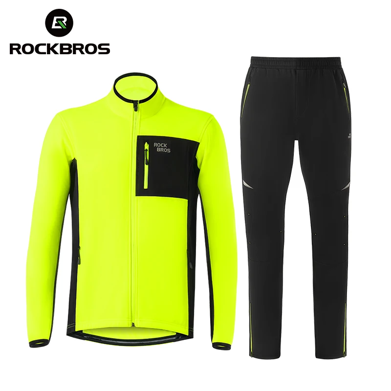 ROCKBROS Winter Cycling Suit Windproof Warm Fleece Thermal Cycling Jacket Coat High Elastic Pants 3D Tailoring Cycling Clothing
ROCKBROS Winter Cycling Suit Windproof Warm Fleece Thermal Cycling Jacket Coat High Elastic Pants 3D Tailoring Cycling Clothing