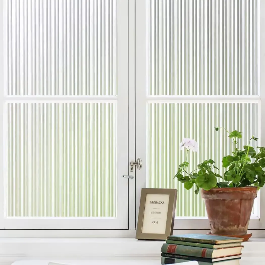 Window Privacy Film Reeded Frosted Window Vinyl 3D Decorative Window Decals Non Adhesive for Bathroom Living Room
Window Privacy Film Reeded Frosted Window Vinyl 3D Decorative Window Decals Non Adhesive for Bathroom Living Room