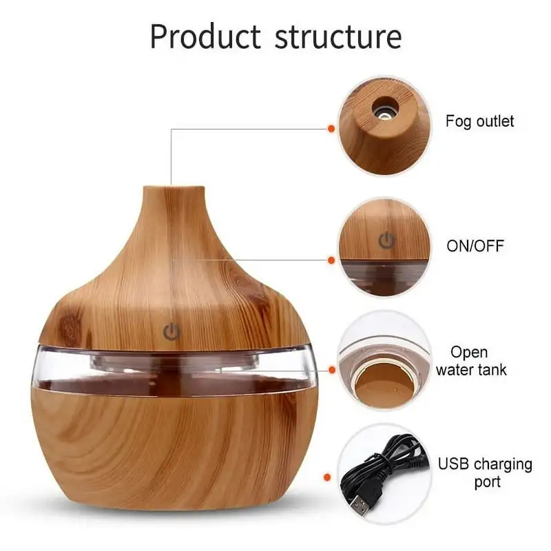 300mL Cool Mist Humidifier for Essential Oils - Aromatherapy Air Freshener with Timer, LED Lights for Home Office Car Jnco Jnco
300mL Cool Mist Humidifier for Essential Oils - Aromatherapy Air Freshener with Timer, LED Lights for Home Office Car Jnco Jnco