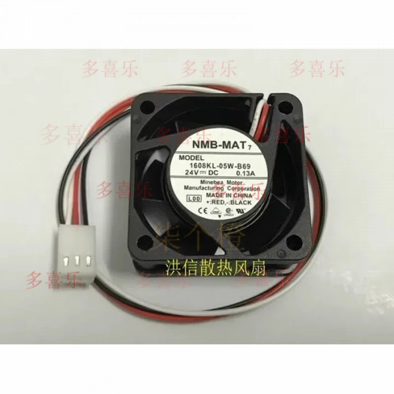 WW для NMB 4020 1608KL-05W-B69 DC24V 0.13A 40*20MM 3-контактный бесшумный охлаждающий вентилятор
WW для NMB 4020 1608KL-05W-B69 DC24V 0.13A 40*20MM 3-контактный бесшумный охлаждающий вентилятор