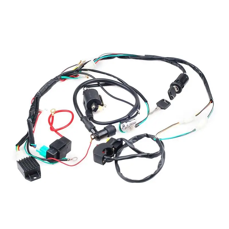 A76T-50-125CC Wire Harness Ignition System Starter Bus Kit Parts Accessories Fit For Off-Road Vehicles Beach Bikes ATV
A76T-50-125CC Wire Harness Ignition System Starter Bus Kit Parts Accessories Fit For Off-Road Vehicles Beach Bikes ATV