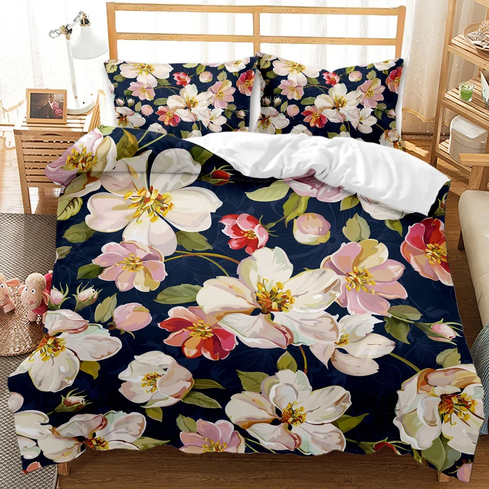 Floral Duvet Cover Set, Spring Season Pastoral Flowers Botany Bouquet Field Nature Theme Art 2/3pcs Soft Polyester Bedding Set
Floral Duvet Cover Set, Spring Season Pastoral Flowers Botany Bouquet Field Nature Theme Art 2/3pcs Soft Polyester Bedding Set