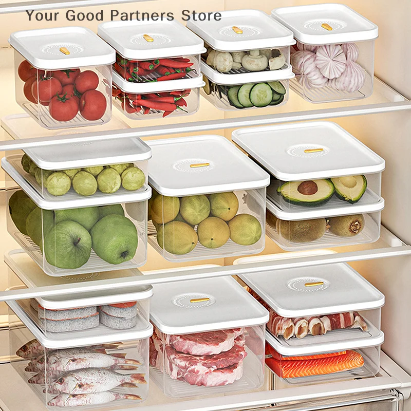 Refrigerator Sealed Fresh-Keeping Box Fruit Meat Freezing Storage Cans Kitchen Plastic Food Organizer Case Container Lunch Box
Refrigerator Sealed Fresh-Keeping Box Fruit Meat Freezing Storage Cans Kitchen Plastic Food Organizer Case Container Lunch Box
