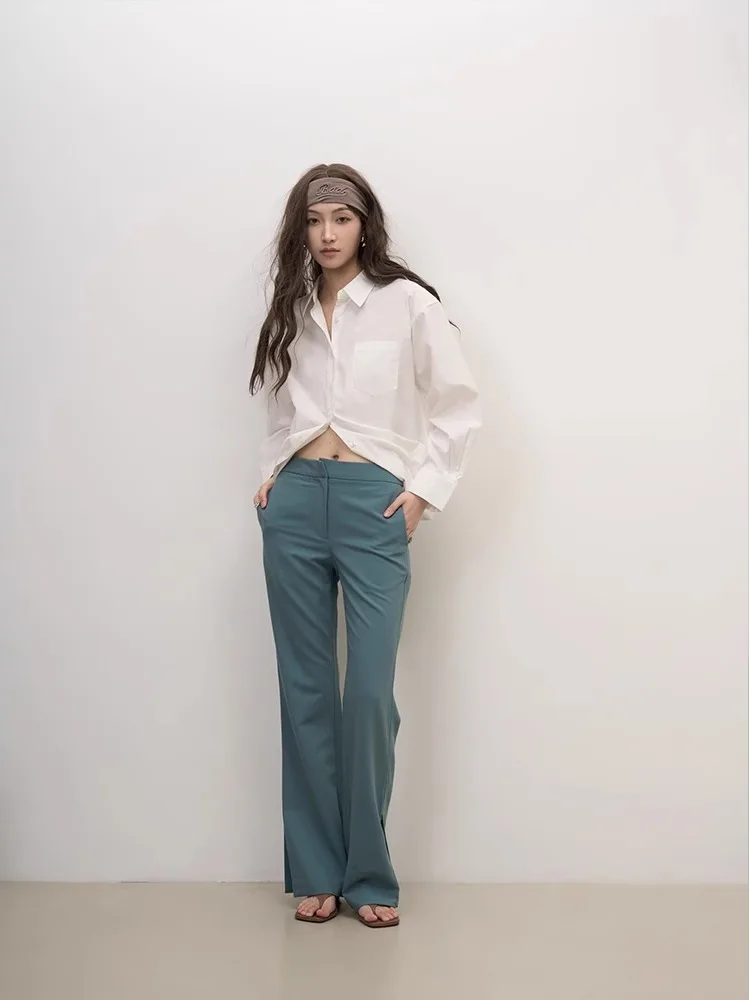 Женская рубашка LANVIVIER Sli lectual с длинным рукавом, свободного кроя, цвета озерной синевы, из смесового хлопка и полиэстера, французский стиль
Женская рубашка LANVIVIER Sli lectual с длинным рукавом, свободного кроя, цвета озерной синевы, из смесового хлопка и полиэстера, французский стиль