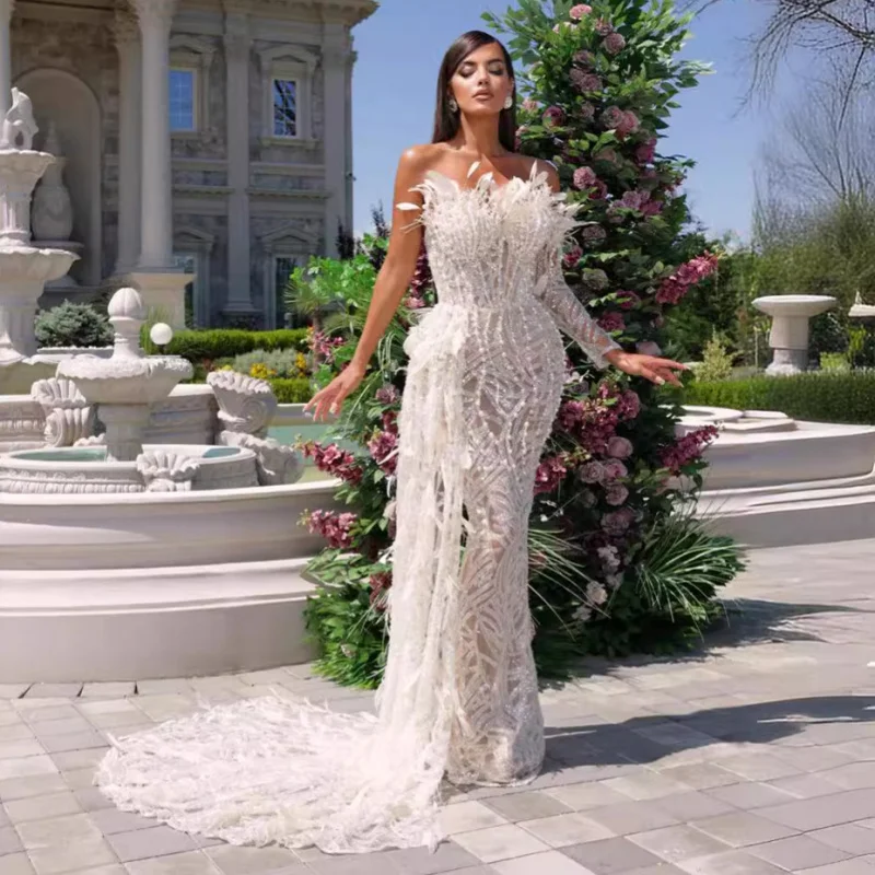 2025Новое поступление, 3D платье без бретелек с вышивкой из бисера и пайеток, элитное вечернее платье для свадебной вечеринки
2025Новое поступление, 3D платье без бретелек с вышивкой из бисера и пайеток, элитное вечернее платье для свадебной вечеринки