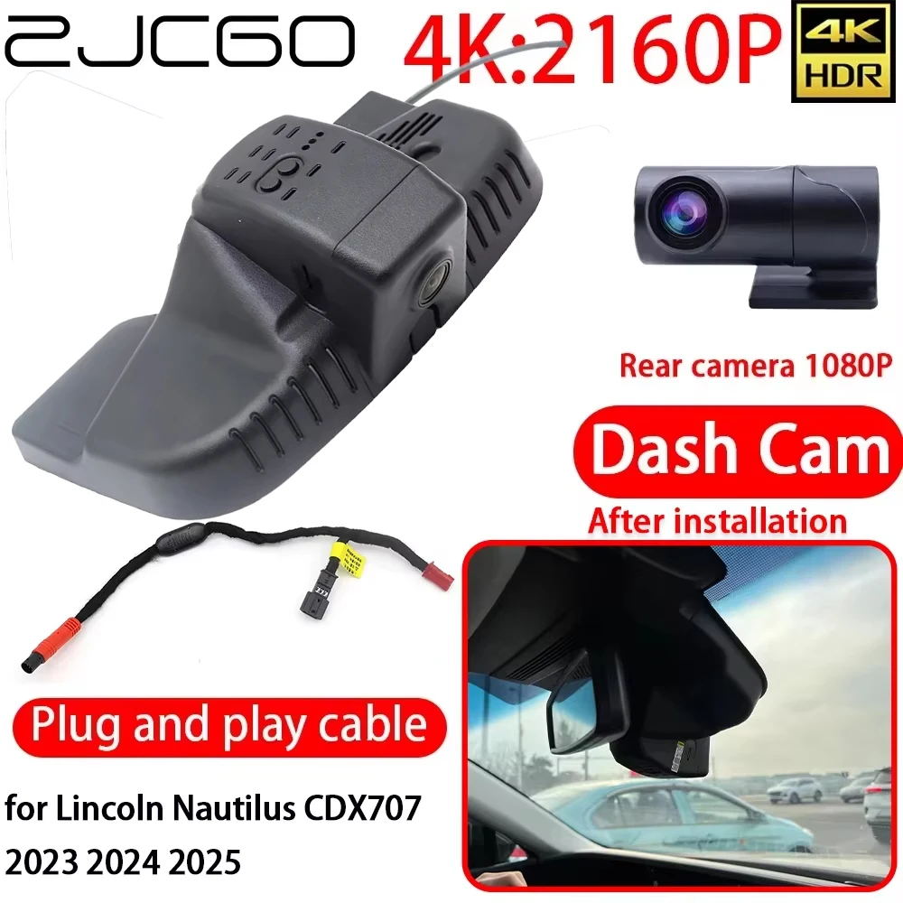 ZJCGO for Lincoln Nautilus CDX707 2023 2024 2025 Video Recorder 4K DVR Dash Cam Wifi Front Rear Sony Lens Car Camera 24h Monitor
ZJCGO for Lincoln Nautilus CDX707 2023 2024 2025 Video Recorder 4K DVR Dash Cam Wifi Front Rear Sony Lens Car Camera 24h Monitor