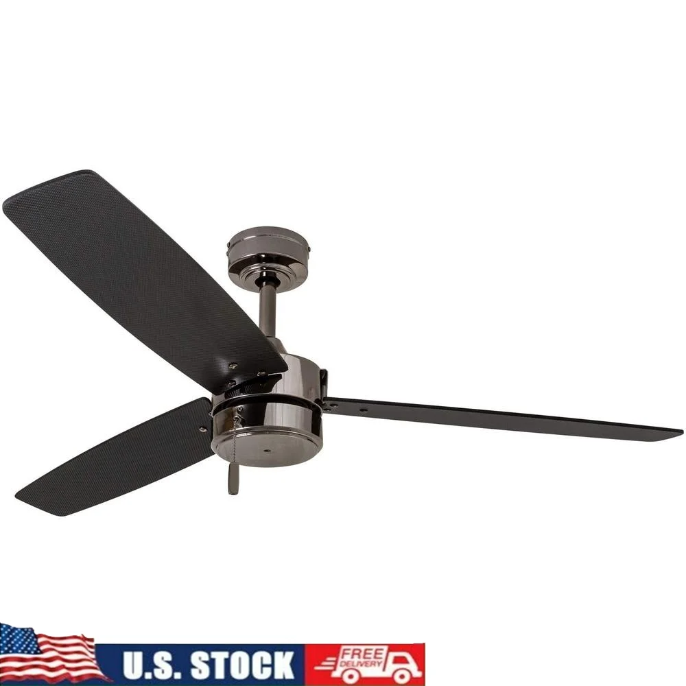 52-дюймовый металлический современный внутренний уличный потолочный вентилятор с 3 лопастями, реверсивная цепь с двигателем, тихая производительность, подходит для спальни
52-дюймовый металлический современный внутренний уличный потолочный вентилятор с 3 лопастями, реверсивная цепь с двигателем, тихая производительность, подходит для спальни