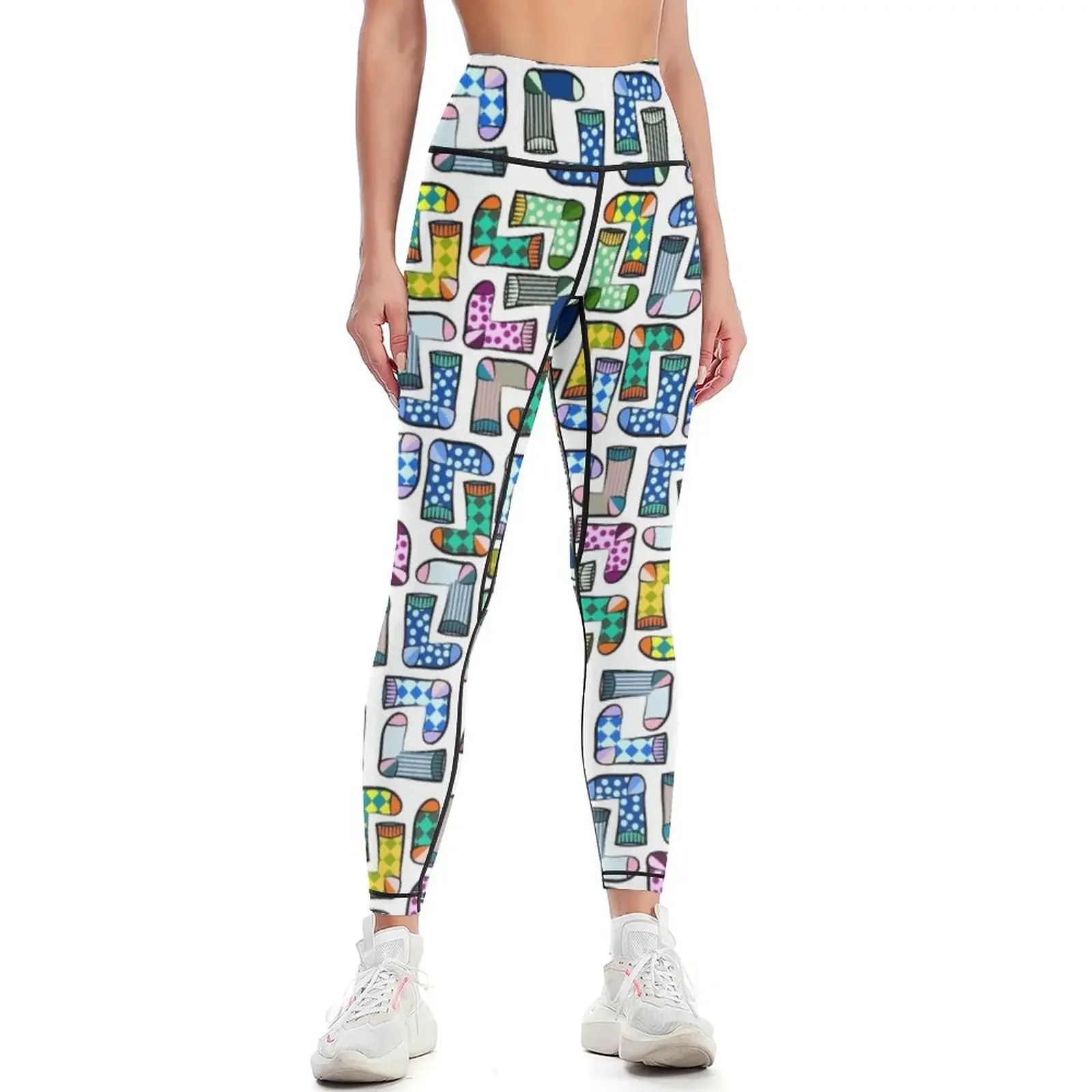 Colourful pattern of socks. Leggings gym sportswear woman gym top gym womans push up fitness Womens Leggings
Colourful pattern of socks. Leggings gym sportswear woman gym top gym womans push up fitness Womens Leggings