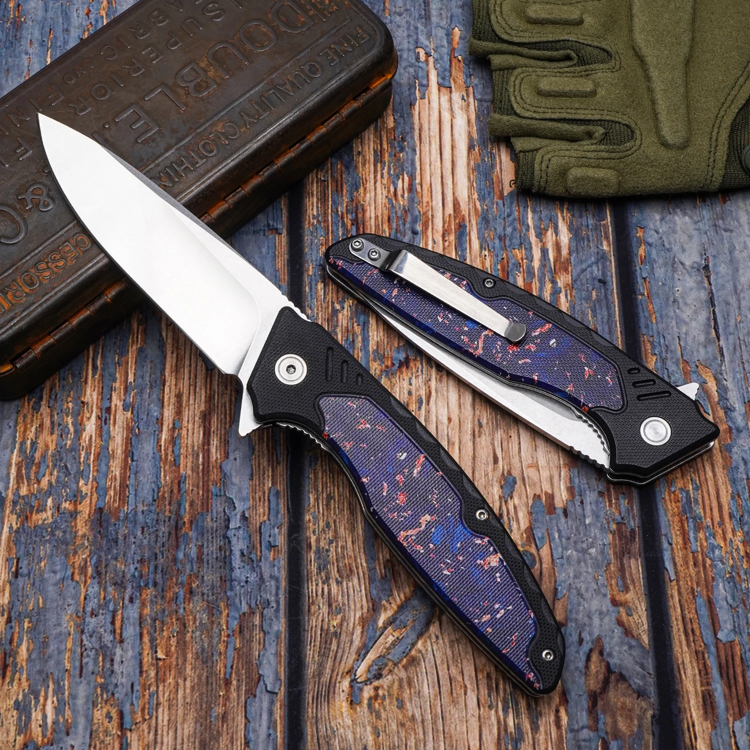 Men's Folding Knife: EDC Multi-Tool, Fruit Knife, G10 Handle—Perfect for Camping, Hiking, Adventure, Daily Use, and Fishing; Great Gift for Valentine's Day or Father's Day
Men's Folding Knife: EDC Multi-Tool, Fruit Knife, G10 Handle—Perfect for Camping, Hiking, Adventure, Daily Use, and Fishing; Great Gift for Valentine's Day or Father's Day