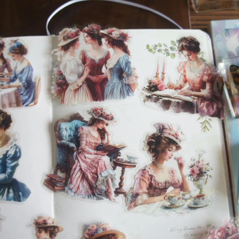 15pcs Elegant Ladies in The Manor Style PVC Sticker Scrapbooking Background DIY Gift Decoration Tag
15pcs Elegant Ladies in The Manor Style PVC Sticker Scrapbooking Background DIY Gift Decoration Tag
