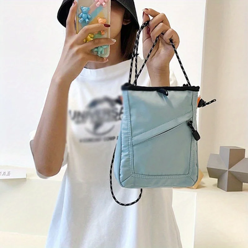 Waterproof Crossbody Sling Bag with Drawstring Zipper Pockets, Compact Shoulder Pouch for Women Trendy Purse Casual Outdoor Use
Waterproof Crossbody Sling Bag with Drawstring Zipper Pockets, Compact Shoulder Pouch for Women Trendy Purse Casual Outdoor Use