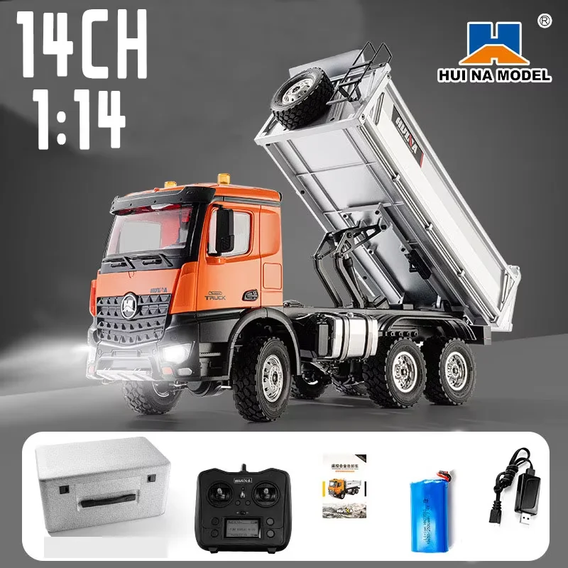 Huina 598 Full Scale 1:14 Fourteen Channel 2.4g Alloy Dump Truck Engineering Transport Vehicle Adult Remote Control Toy Car
Huina 598 Full Scale 1:14 Fourteen Channel 2.4g Alloy Dump Truck Engineering Transport Vehicle Adult Remote Control Toy Car