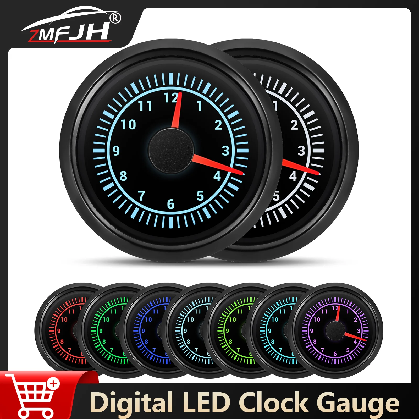 7 Color Backlight Hourmeter 0-12 Hours Clock Gauge 52mm Hour Meter Pointer For Car Marine Boat Truck Hour Accessories 12V 24V
7 Color Backlight Hourmeter 0-12 Hours Clock Gauge 52mm Hour Meter Pointer For Car Marine Boat Truck Hour Accessories 12V 24V