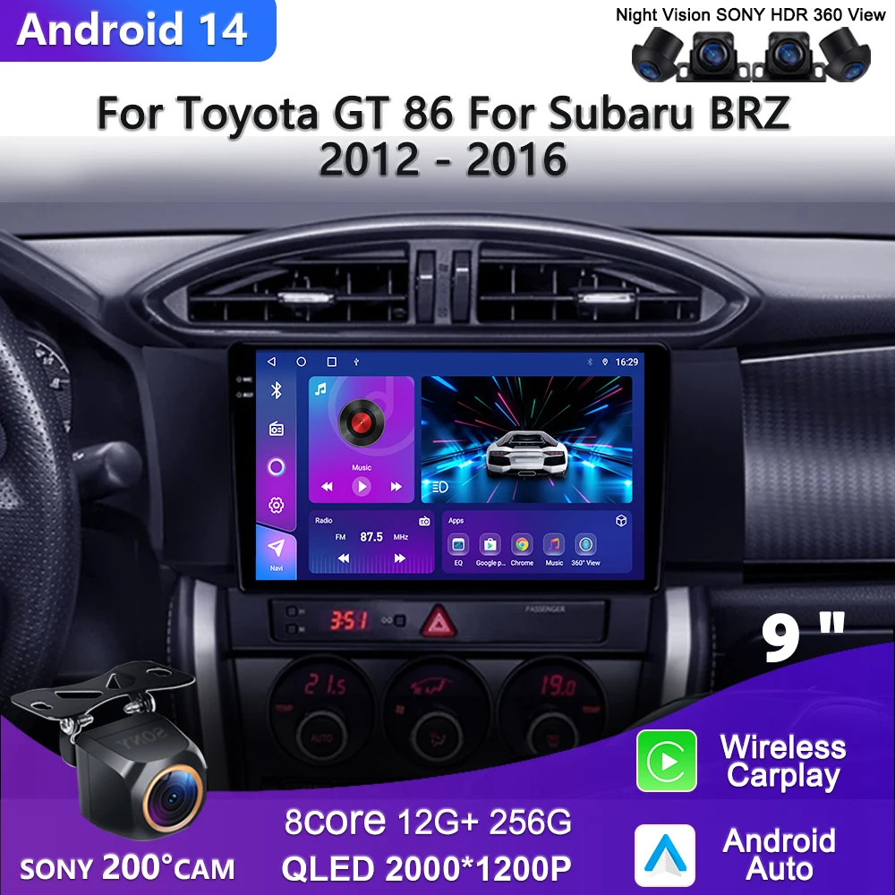 2K Incell Screen Android 14 For Toyota GT 86 For Subaru BRZ LHD RHD 2012 - 2016 auto Stereo Multimedia Player GPS Navigatio
2K Incell Screen Android 14 For Toyota GT 86 For Subaru BRZ LHD RHD 2012 - 2016 auto Stereo Multimedia Player GPS Navigatio