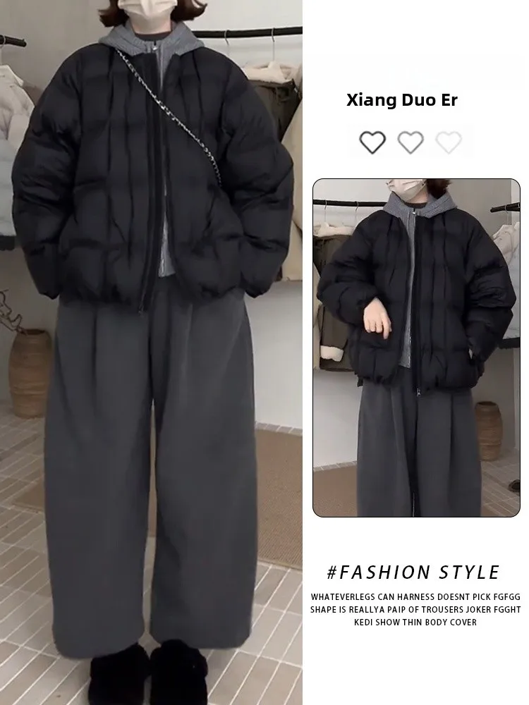 Warm Cloud Bread Style Women's down Jacket Short Puffy Coat Korean Style Small Size Winter Outerwear Coat for Ladies
Warm Cloud Bread Style Women's down Jacket Short Puffy Coat Korean Style Small Size Winter Outerwear Coat for Ladies