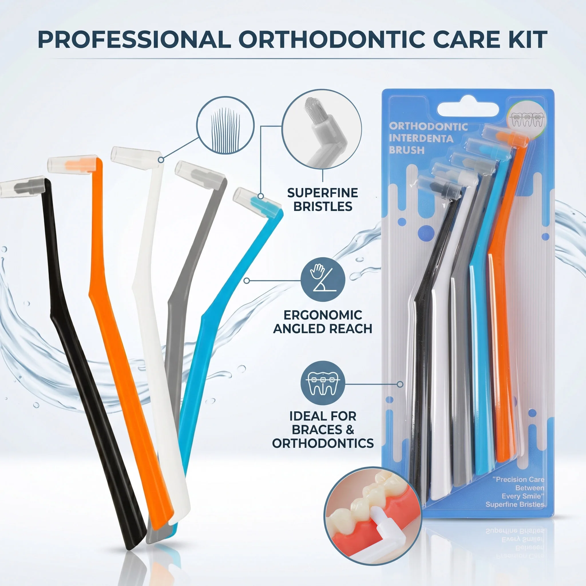 5pcs/3pcs Soft Interdental Brushes, Gentle Teeth Gap Cleaning Brushes with Flexible Wire, Oral Care Tool for Sensitive Gums
5pcs/3pcs Soft Interdental Brushes, Gentle Teeth Gap Cleaning Brushes with Flexible Wire, Oral Care Tool for Sensitive Gums