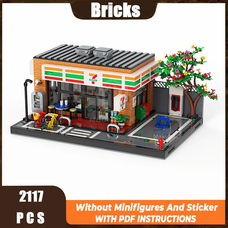 Moc Building Model Brick 711 Convenience Store Технология Модульные строительные блоки Подарочные рождественские игрушки DIY Набор в сборе
Moc Building Model Brick 711 Convenience Store Технология Модульные строительные блоки Подарочные рождественские игрушки DIY Набор в сборе