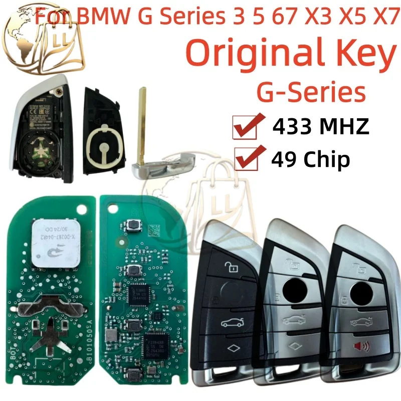 Original G Series Key AN5F-ID21A 49 Chip For BMW G Series 3 5 6 7 X3 X5 X7 G01 G02 G08 G30 G31 G32 G38 Smart Remote Control Key
Original G Series Key AN5F-ID21A 49 Chip For BMW G Series 3 5 6 7 X3 X5 X7 G01 G02 G08 G30 G31 G32 G38 Smart Remote Control Key