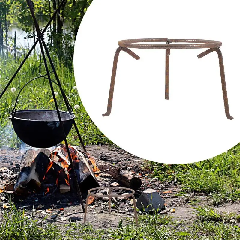 Flat Skillet Outdoor Campfire Tripod, Camping Picnic Equipment Bracket, Triangle Stand Rack Equipment rack Round steel ring
Flat Skillet Outdoor Campfire Tripod, Camping Picnic Equipment Bracket, Triangle Stand Rack Equipment rack Round steel ring