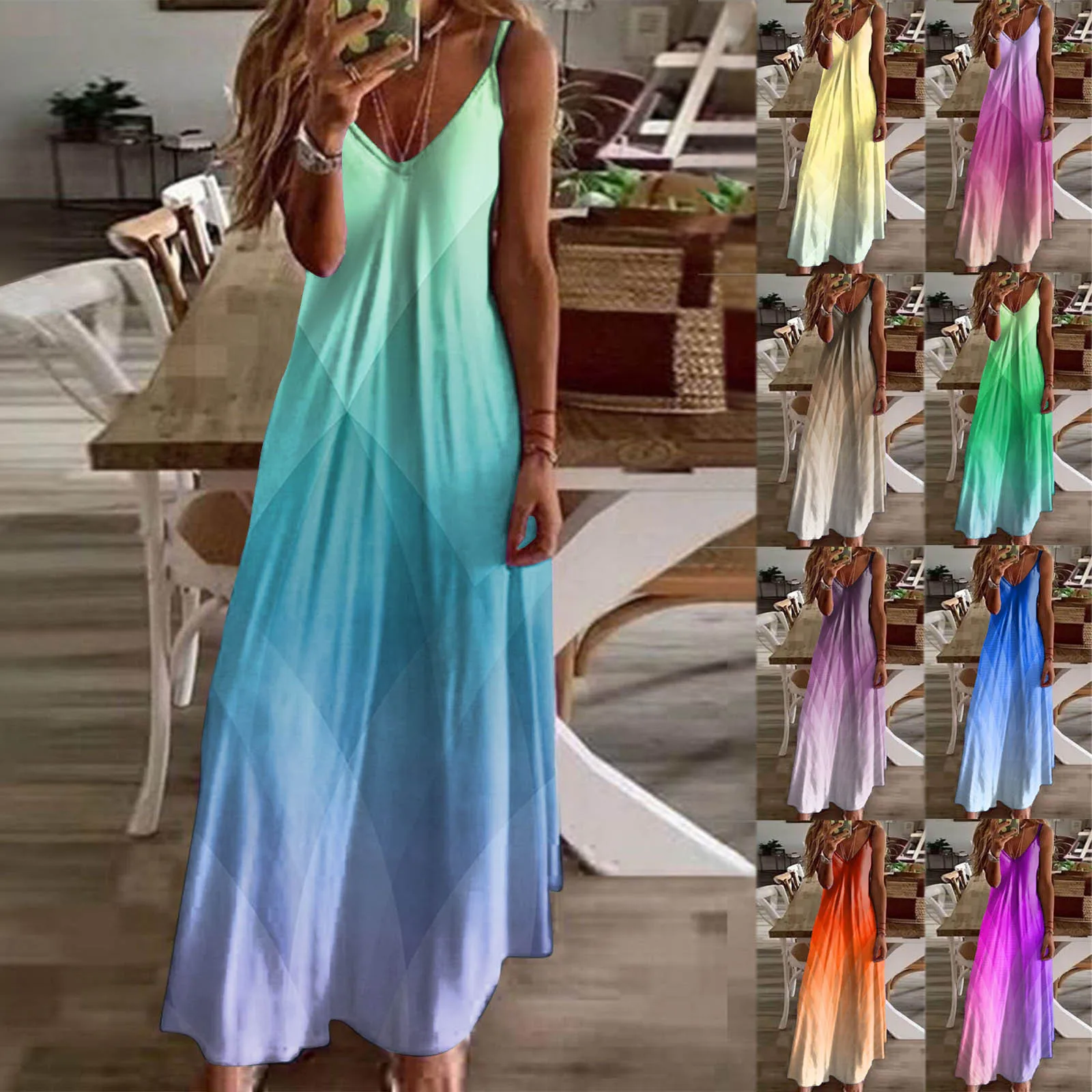 Shirt Dress Summer Women Summer Sexy V Neck Suspender Long Dress Fashionable Printed Vacation Beach Dress Tight Dress Knees
Shirt Dress Summer Women Summer Sexy V Neck Suspender Long Dress Fashionable Printed Vacation Beach Dress Tight Dress Knees