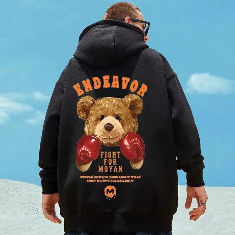 Boxing Bear Funny Print Pullover Men Casual Streetwear Hoodies Autumn Hip Hop Fleece Hooded Sweatshirts y2k Oversized Hoodie
Boxing Bear Funny Print Pullover Men Casual Streetwear Hoodies Autumn Hip Hop Fleece Hooded Sweatshirts y2k Oversized Hoodie