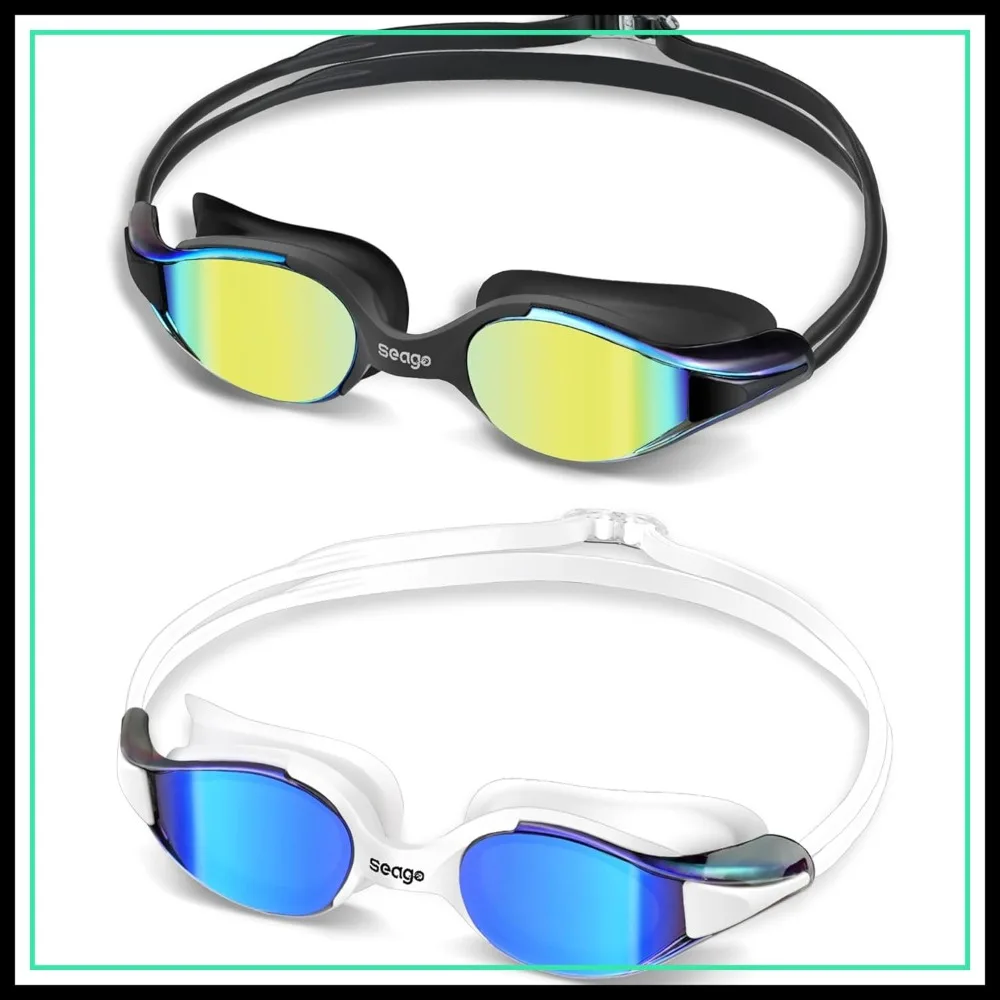 Seago Racing Swim Goggles for Adults, Silicone Clear Vision No Leak Anti Fog UV Protection, Pool Underwater Swim Goggles for Training and Competition
Seago Racing Swim Goggles for Adults, Silicone Clear Vision No Leak Anti Fog UV Protection, Pool Underwater Swim Goggles for Training and Competition