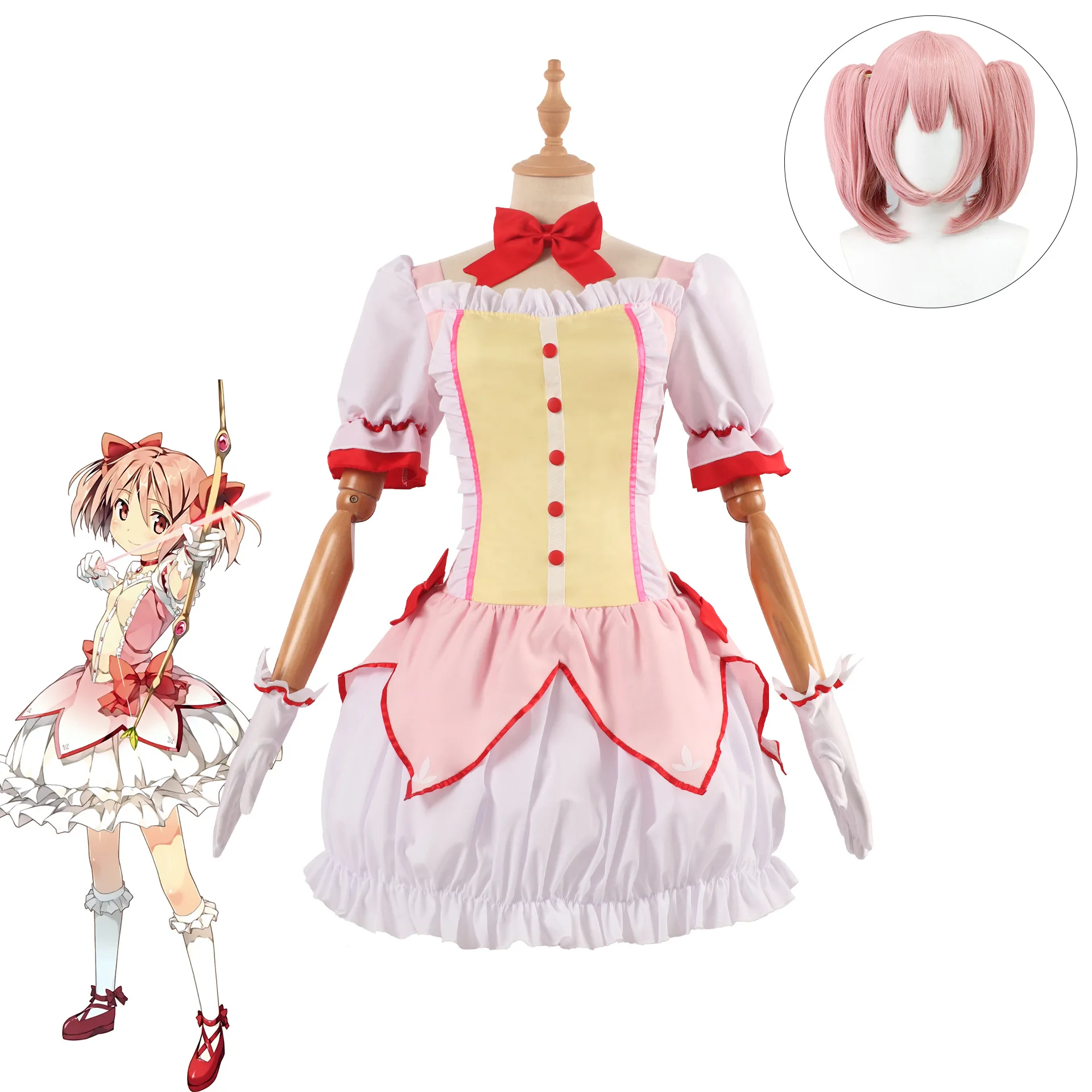 Kaname Мадока косплей костюмы и парик японское аниме Puella Magi Madoka Magica Хэллоуин женский подарок
Kaname Мадока косплей костюмы и парик японское аниме Puella Magi Madoka Magica Хэллоуин женский подарок