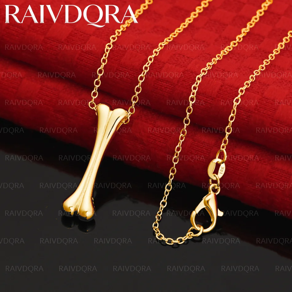 18K Gold Plated Bone Stick Pendant Necklace For Man Women Chain Popular Jewelry Fashion Individuality Accessories
18K Gold Plated Bone Stick Pendant Necklace For Man Women Chain Popular Jewelry Fashion Individuality Accessories