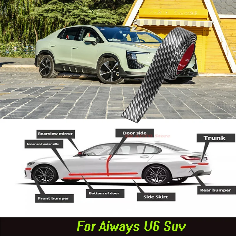 For Aiways U6 Strong adhesive bumper strip, front and rear lip side skirts, collision and scratch resistant, suitable
For Aiways U6 Strong adhesive bumper strip, front and rear lip side skirts, collision and scratch resistant, suitable