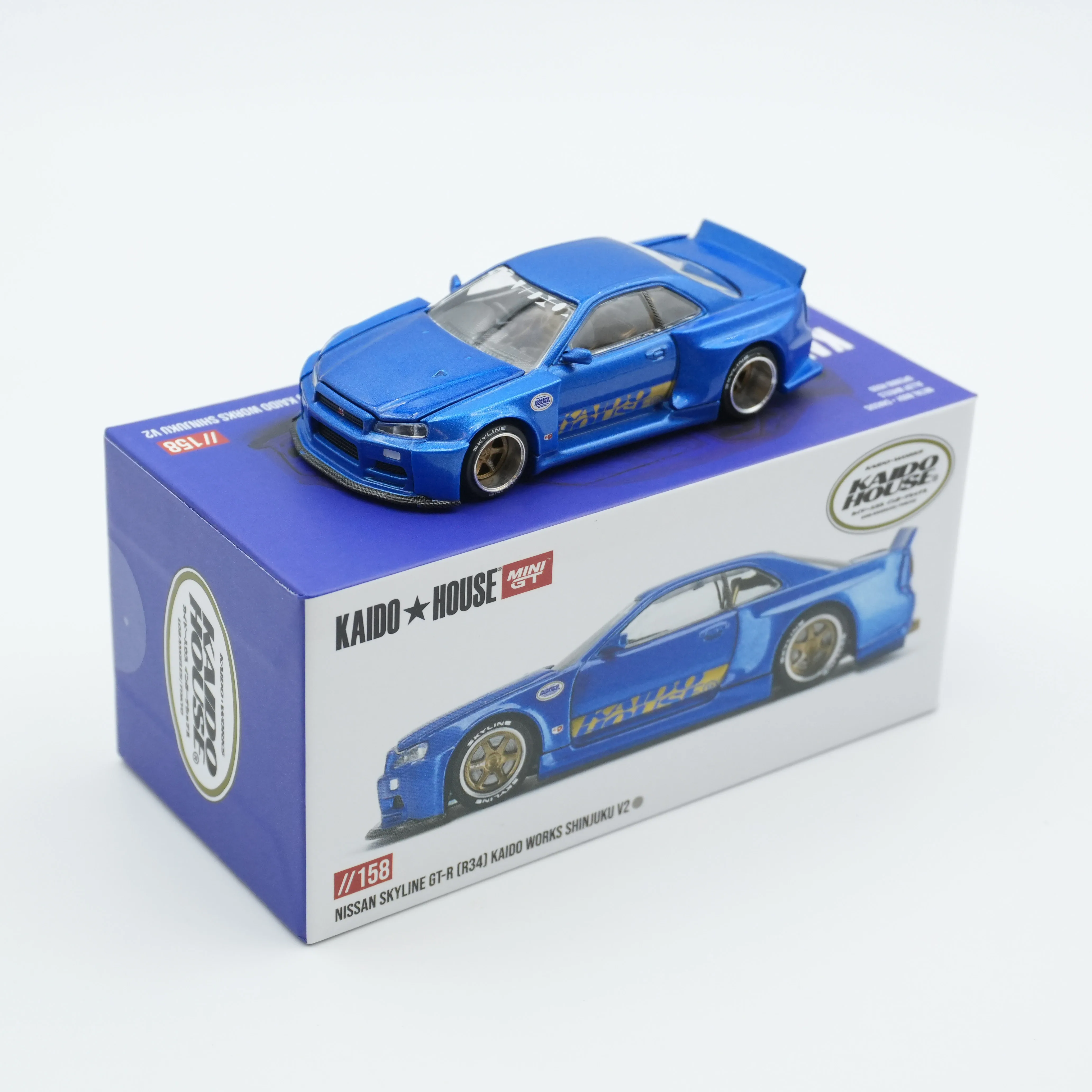 MINIGT KHMG158 In Stock 1:64 Skyline GTR R34 Kaido Works V2 Aero SHINJUKU V2 Openable Hood Diecast Car Model Kaido House
MINIGT KHMG158 In Stock 1:64 Skyline GTR R34 Kaido Works V2 Aero SHINJUKU V2 Openable Hood Diecast Car Model Kaido House