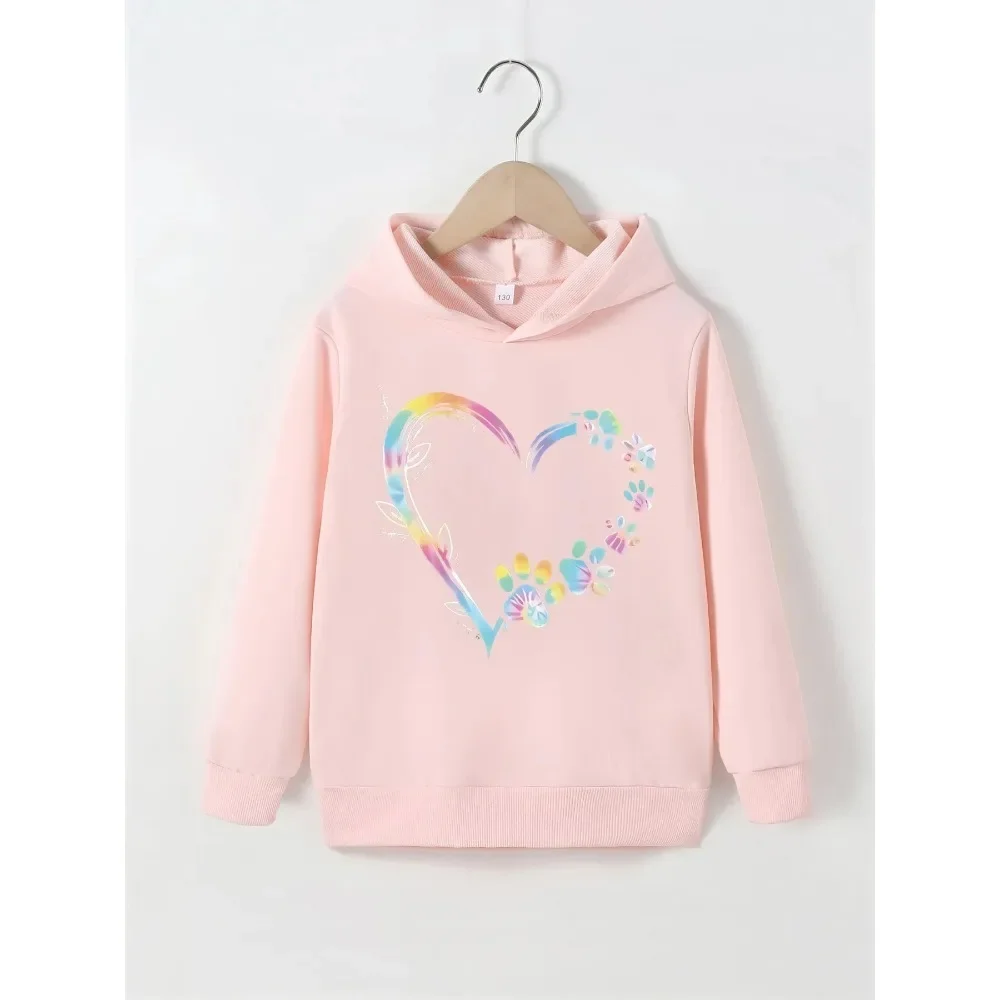 2024 New Spring Autumn Children Comfortable Hoodie Pink Heart Flower Printed Pullover Sweatshirt Fashion Cute Kid Girl Clothing
2024 New Spring Autumn Children Comfortable Hoodie Pink Heart Flower Printed Pullover Sweatshirt Fashion Cute Kid Girl Clothing
