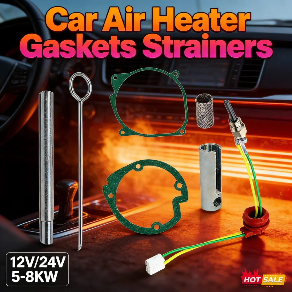 7PCS Car Air Heater Gaskets Strainers 12V/24V Air Diesel Heater Plug Service Kit 5-8KW Glow Pin Ceramic Plug Service Kit
7PCS Car Air Heater Gaskets Strainers 12V/24V Air Diesel Heater Plug Service Kit 5-8KW Glow Pin Ceramic Plug Service Kit