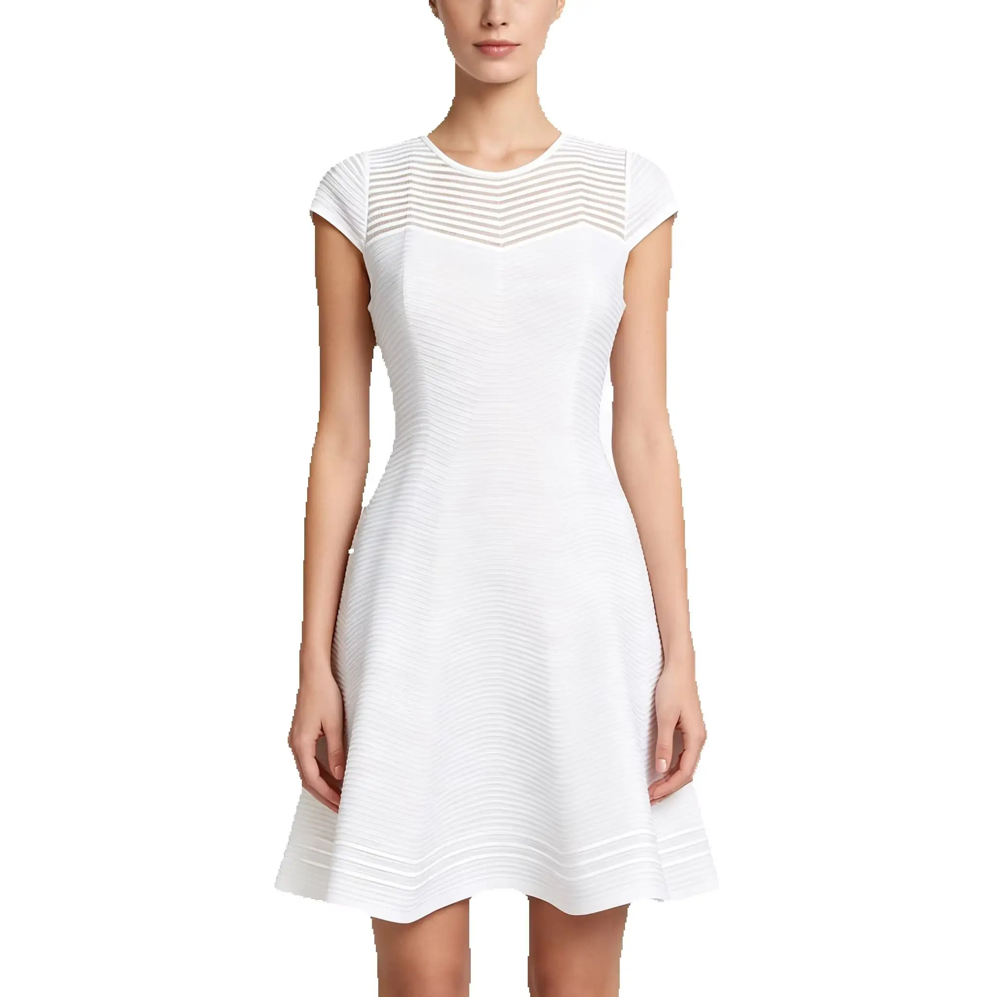 High-Quality Summer New Style Bright Silk Elegant Fashionable Commuting Women's Round Neck Short-Sleeved Knitted Dress
High-Quality Summer New Style Bright Silk Elegant Fashionable Commuting Women's Round Neck Short-Sleeved Knitted Dress