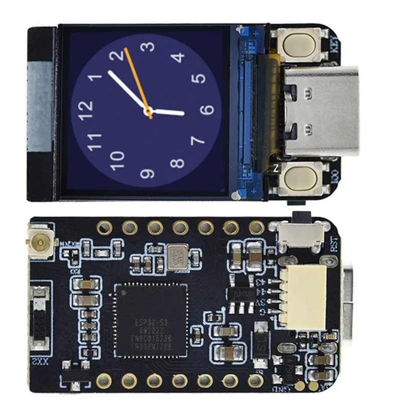 A45F-T-QT V1.1 ESP32-S3 GC9107 0,85-дюймовый модуль ЖК-дисплея, макетная плата WIFI Bluetooth, полноцветный IPS 128X128 экран
A45F-T-QT V1.1 ESP32-S3 GC9107 0,85-дюймовый модуль ЖК-дисплея, макетная плата WIFI Bluetooth, полноцветный IPS 128X128 экран