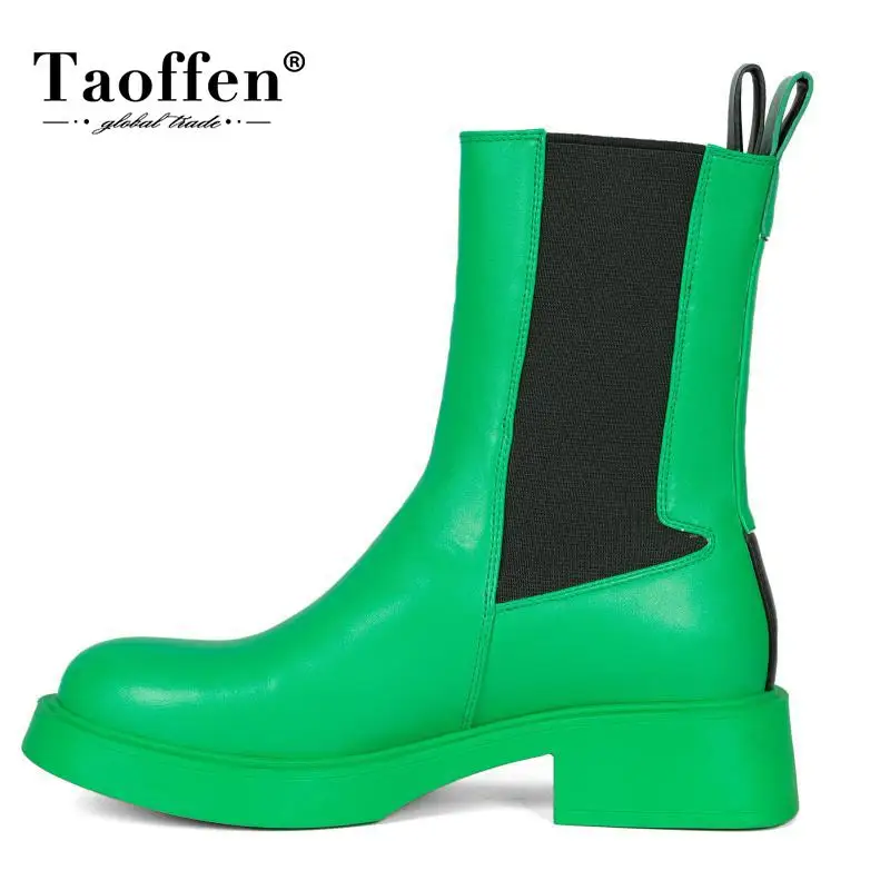 Женские ботильоны в байкерском стиле Taoffen, большие размеры 36-43, с эластичным ремешком, с широким носком, на не сужающемся книзу массивном каблуке, 2023
Женские ботильоны в байкерском стиле Taoffen, большие размеры 36-43, с эластичным ремешком, с широким носком, на не сужающемся книзу массивном каблуке, 2023