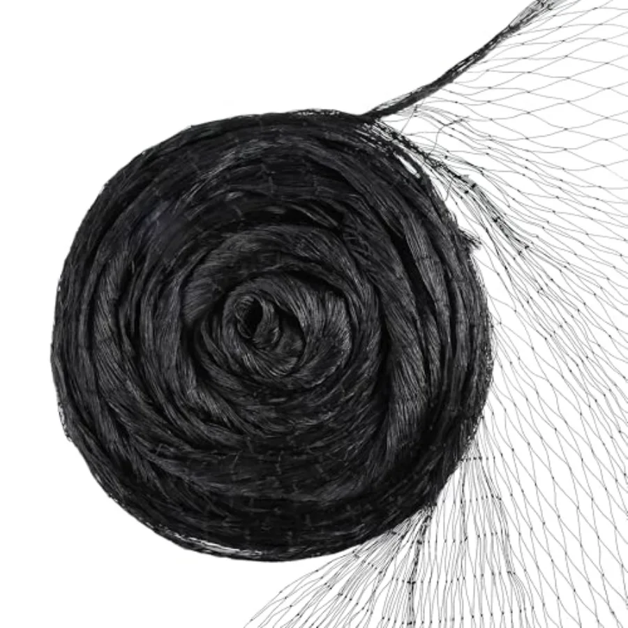 Garden Netting for Fruit Trees Vegetables, Heavy Duty Polyethylene, Black, 1 Mesh, UV-Resistant, 50' x 50' Deer and Bird Protec
Garden Netting for Fruit Trees Vegetables, Heavy Duty Polyethylene, Black, 1 Mesh, UV-Resistant, 50' x 50' Deer and Bird Protec
