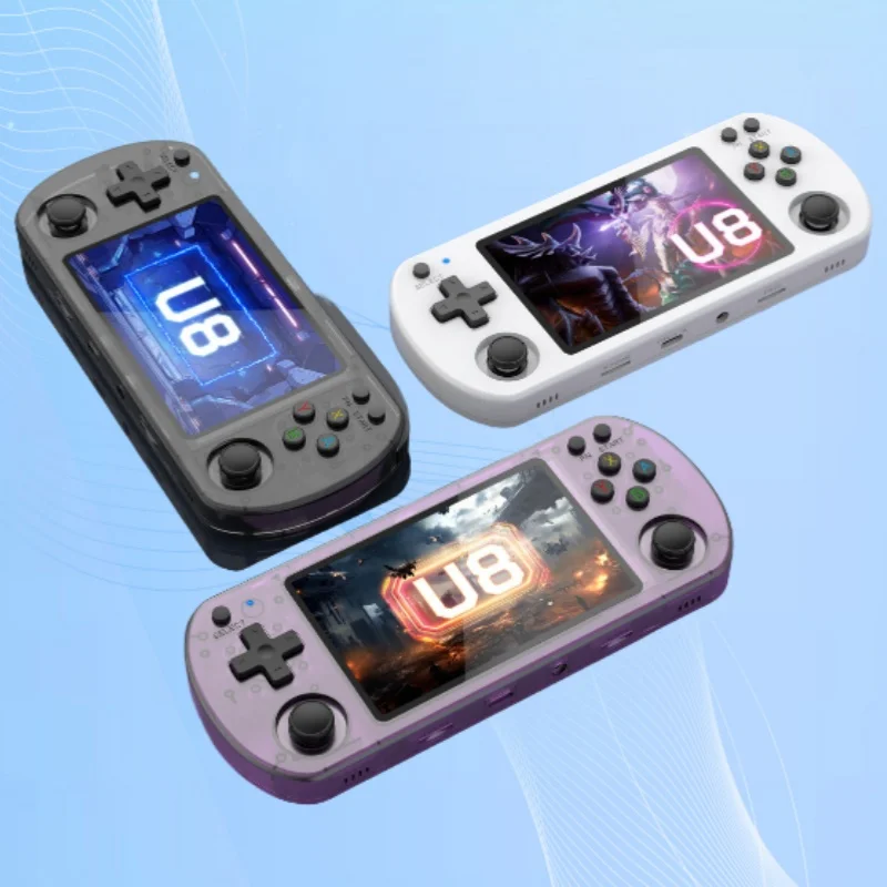 U8 Retro Handheld Game Console Linux System 4.0 Inch IPS Screen Portable Pocket Video Player 64G 128G Gaming Accessories Gift
U8 Retro Handheld Game Console Linux System 4.0 Inch IPS Screen Portable Pocket Video Player 64G 128G Gaming Accessories Gift