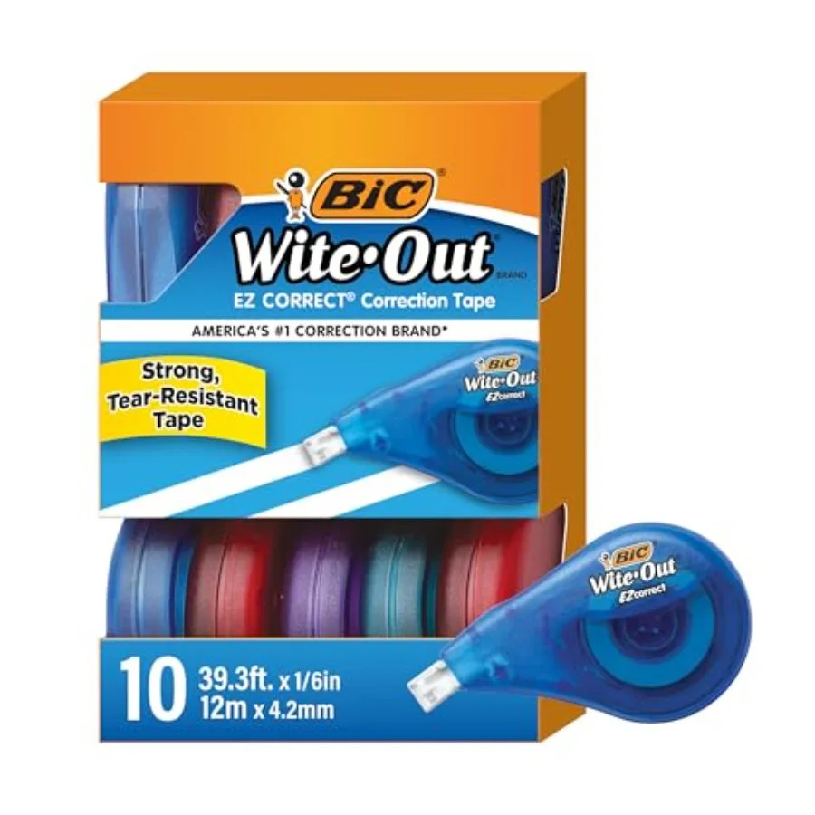 Wite-Out EZ Correct Tear-Resistant Correction Tape with 39.3 Feet of Tape, 0- Pack in
Wite-Out EZ Correct Tear-Resistant Correction Tape with 39.3 Feet of Tape, 0- Pack in
