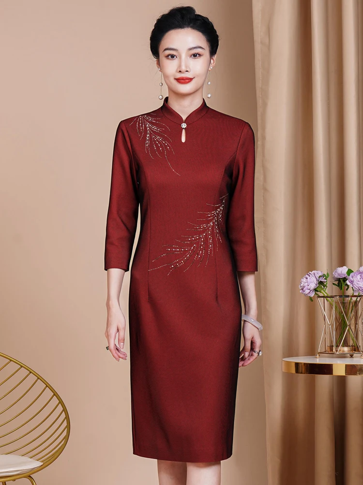 Elegant New Chinese Style Wedding Dress for Mother of the Bride High End Luxury Sensation Fashionable Celebration R...
Elegant New Chinese Style Wedding Dress for Mother of the Bride High End Luxury Sensation Fashionable Celebration R...