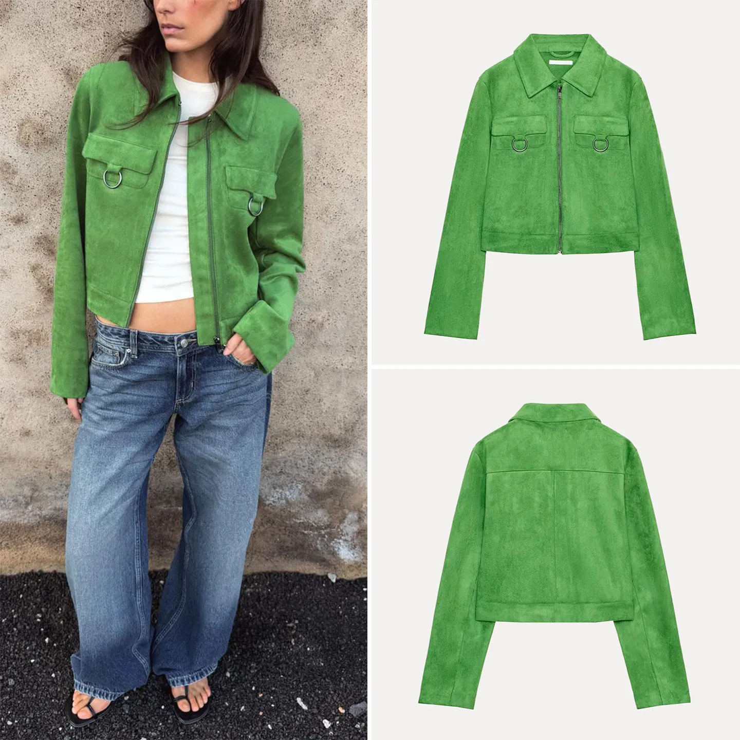 Fashionable Long Sleeve Zipper Short Jacket Women's Commute Style Outerwear Standard Fit Other Material 100% Summer 2026
Fashionable Long Sleeve Zipper Short Jacket Women's Commute Style Outerwear Standard Fit Other Material 100% Summer 2026