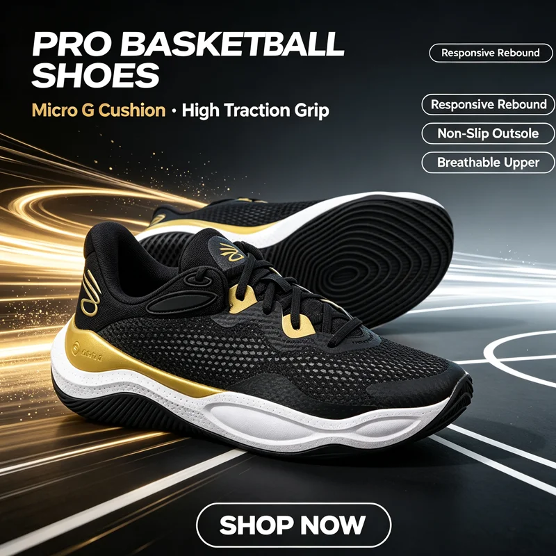 Under Armour 3027262-001 Basic Basketball Shoes UA Micro G Responsive Cushion Breathable Lightweight Anti Slip Game Sneakers
Under Armour 3027262-001 Basic Basketball Shoes UA Micro G Responsive Cushion Breathable Lightweight Anti Slip Game Sneakers