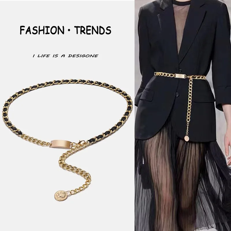 Xiaoxiangfeng Dress Waist Chain Women's Fashion Metal Chain with Suit Waist Decoration Thin Belt Waist Versatile Chain Belt
Xiaoxiangfeng Dress Waist Chain Women's Fashion Metal Chain with Suit Waist Decoration Thin Belt Waist Versatile Chain Belt