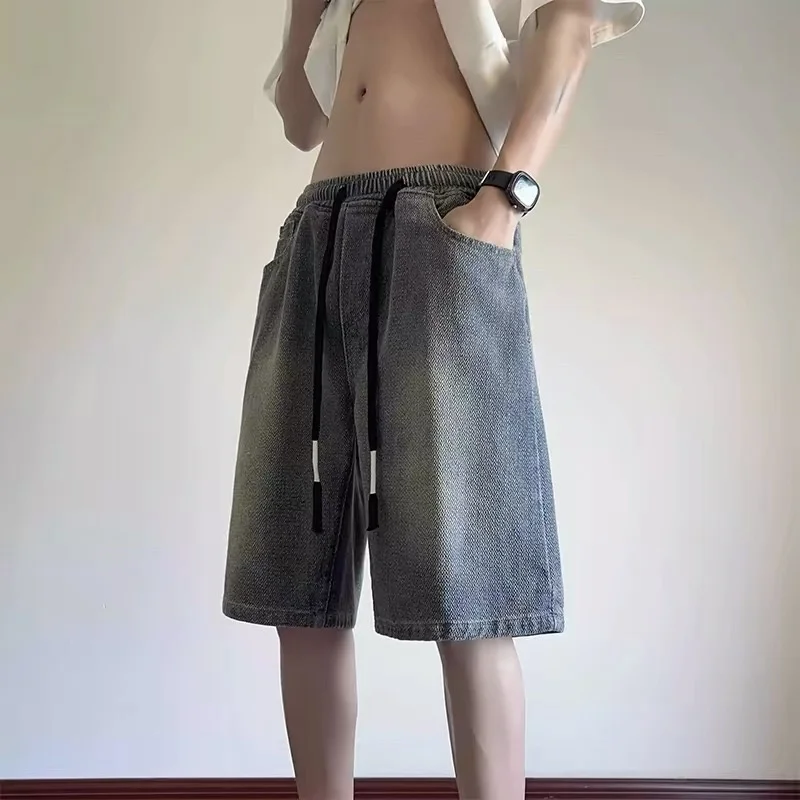 High Waist Wide Leg Short Jeans Women's Summer Thin Straight Cut Retro Five-Point Pants Casual Loose Fit Non-Stretch Denim
High Waist Wide Leg Short Jeans Women's Summer Thin Straight Cut Retro Five-Point Pants Casual Loose Fit Non-Stretch Denim