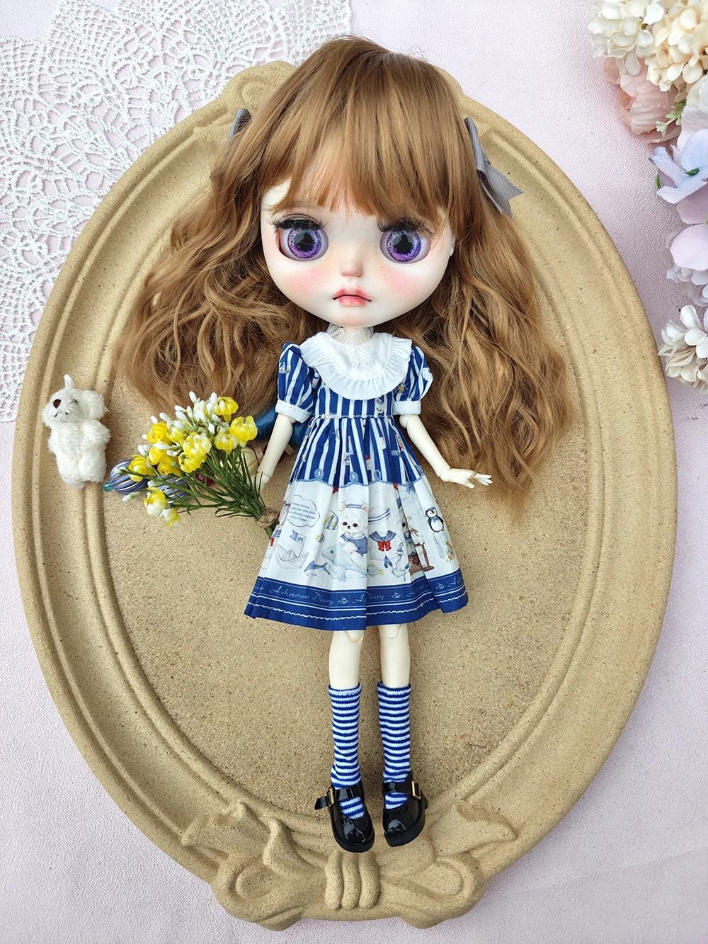 Blythe Doll clothes blue dress casual skirt cute handmade OB22 OB24 AZONE Blythe Doll Accessories Dress blythe clothing
Blythe Doll clothes blue dress casual skirt cute handmade OB22 OB24 AZONE Blythe Doll Accessories Dress blythe clothing