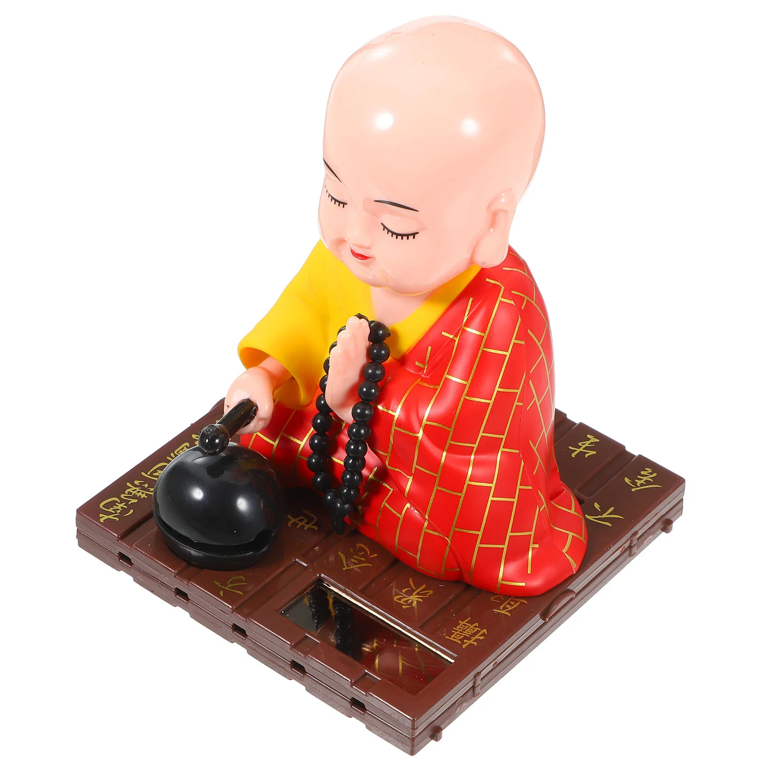 Ornaments Car Decorations Solar Monk Craft Statue Zen Buddha Figurine Dashboard Plastic Desktop Temple
Ornaments Car Decorations Solar Monk Craft Statue Zen Buddha Figurine Dashboard Plastic Desktop Temple