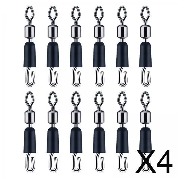 Вертлюги для рыбалки из 12 штук с шарикоподшипниками для соединений крючков
Вертлюги для рыбалки из 12 штук с шарикоподшипниками для соединений крючков