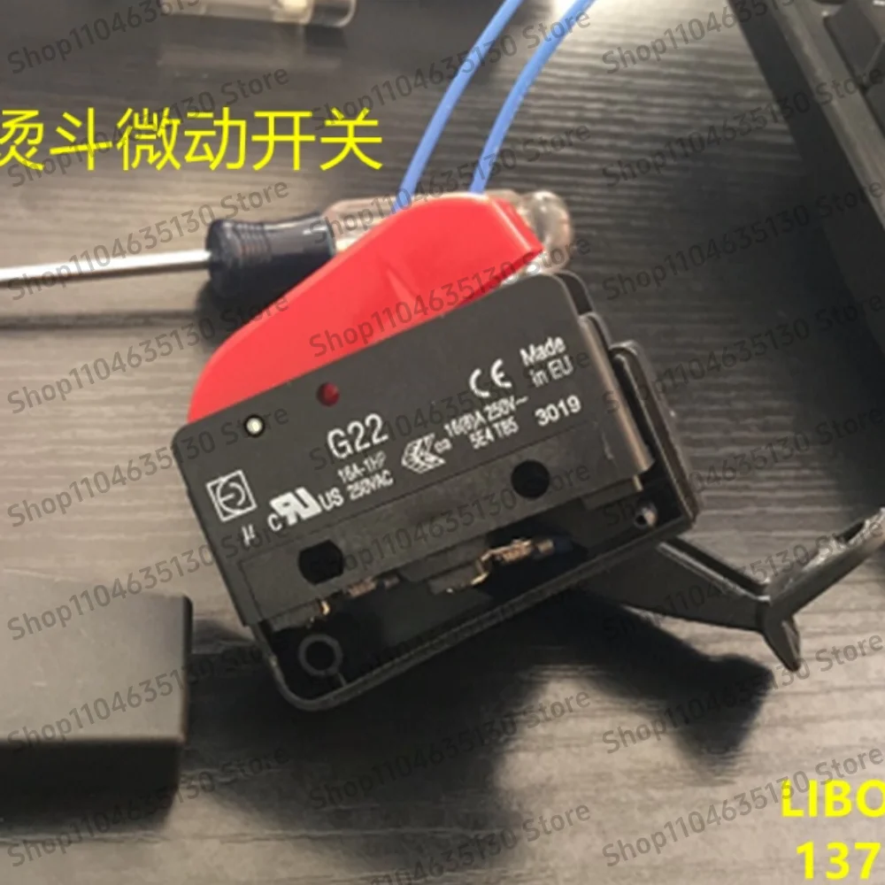 2pcs Steam Iron Button Switch G22 Iron Micro Switch with Wiring
2pcs Steam Iron Button Switch G22 Iron Micro Switch with Wiring
