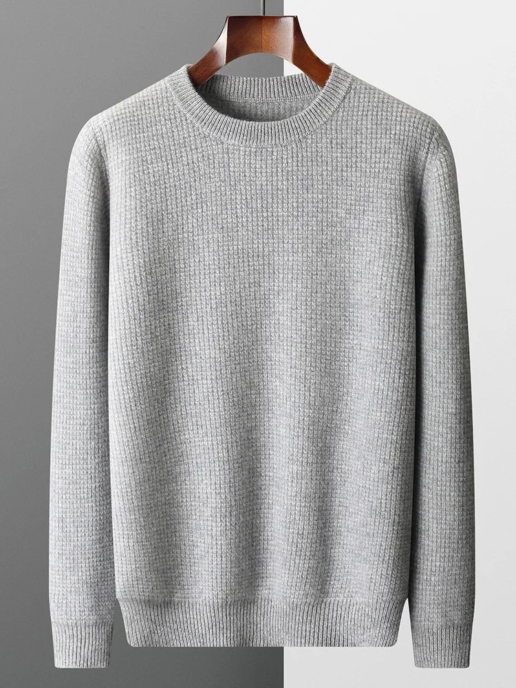 100% Merino Wool Men's Round Neck Thickened Autumn Winter Warm Simple Casual Fashionable Knitted Sweater
100% Merino Wool Men's Round Neck Thickened Autumn Winter Warm Simple Casual Fashionable Knitted Sweater