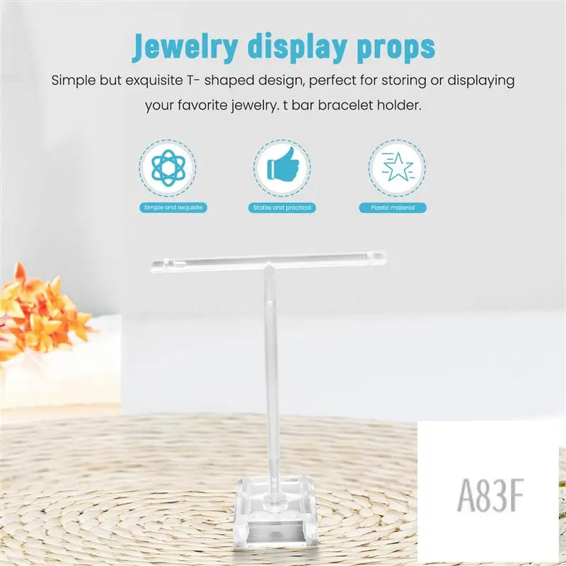 A83F-2Pcs Acrylic Earring Holders T-Bar Jewelry Display Stand Tree Necklace Earrings Bracelet Holder
A83F-2Pcs Acrylic Earring Holders T-Bar Jewelry Display Stand Tree Necklace Earrings Bracelet Holder