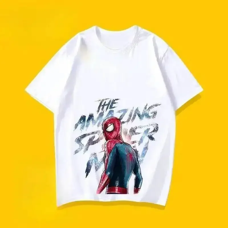 Marvel high-quality retro-style new "Avenger" Spider-Man printed T-shirt, with a loose short-sleeved design
Marvel high-quality retro-style new "Avenger" Spider-Man printed T-shirt, with a loose short-sleeved design